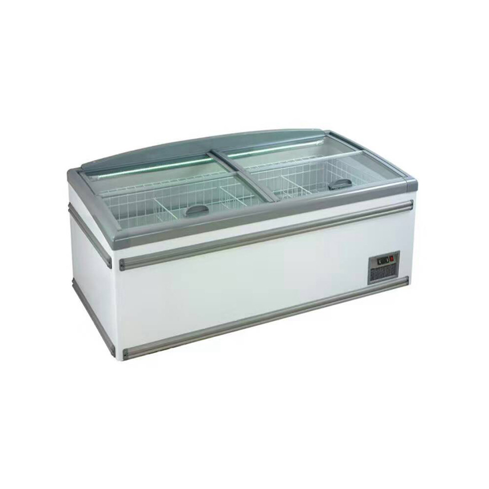 2.5 Meter Length Commercial Display Freezer Ice Cream Showcase