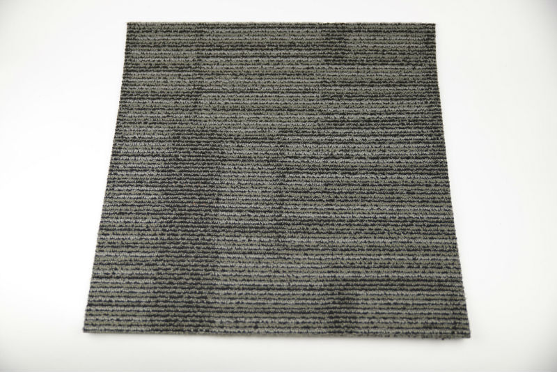 Striped multi level loop fireproof Nylon carpet tiles for office