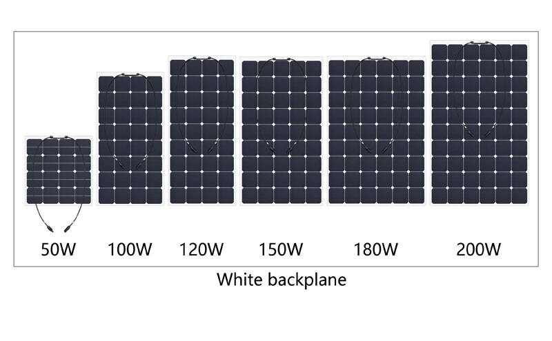 Anti Aging 100W Semi Flexible Monocrystalline Solar Panel