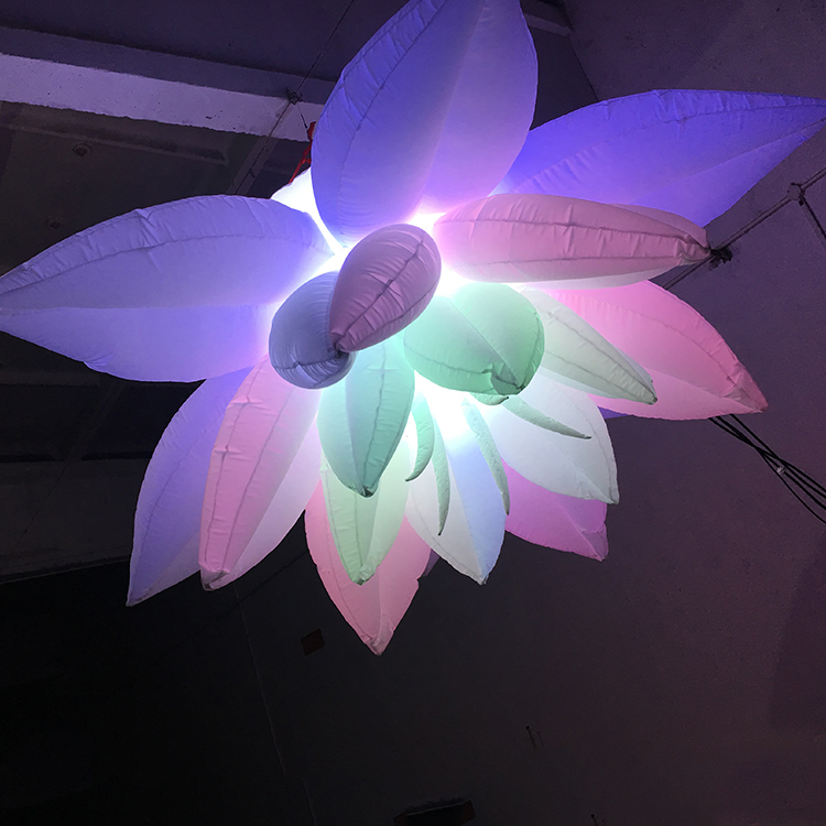 OEM Inflatable LED Light Inflatable Flower Decoration With Lights