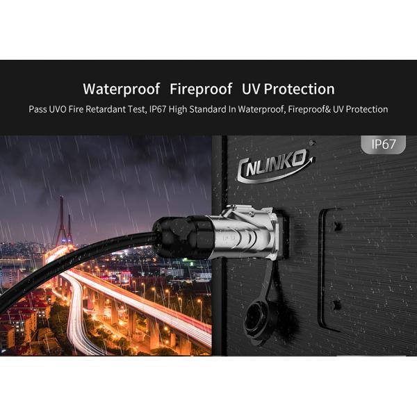 CNLINKO IP68 Waterproof Industrial Plug and Socket 7 Pin Electrical 12 Volt Dc Cable M12 Connector