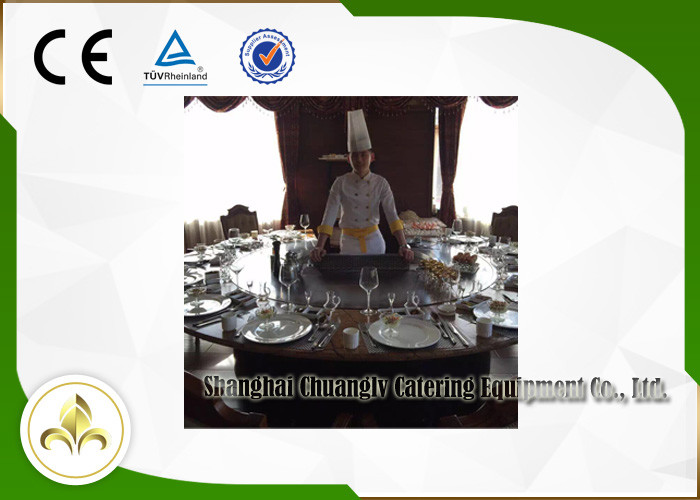 Circle Teppanyaki Hibachi Grill Table Basic Configuration 12 Seats Capacity