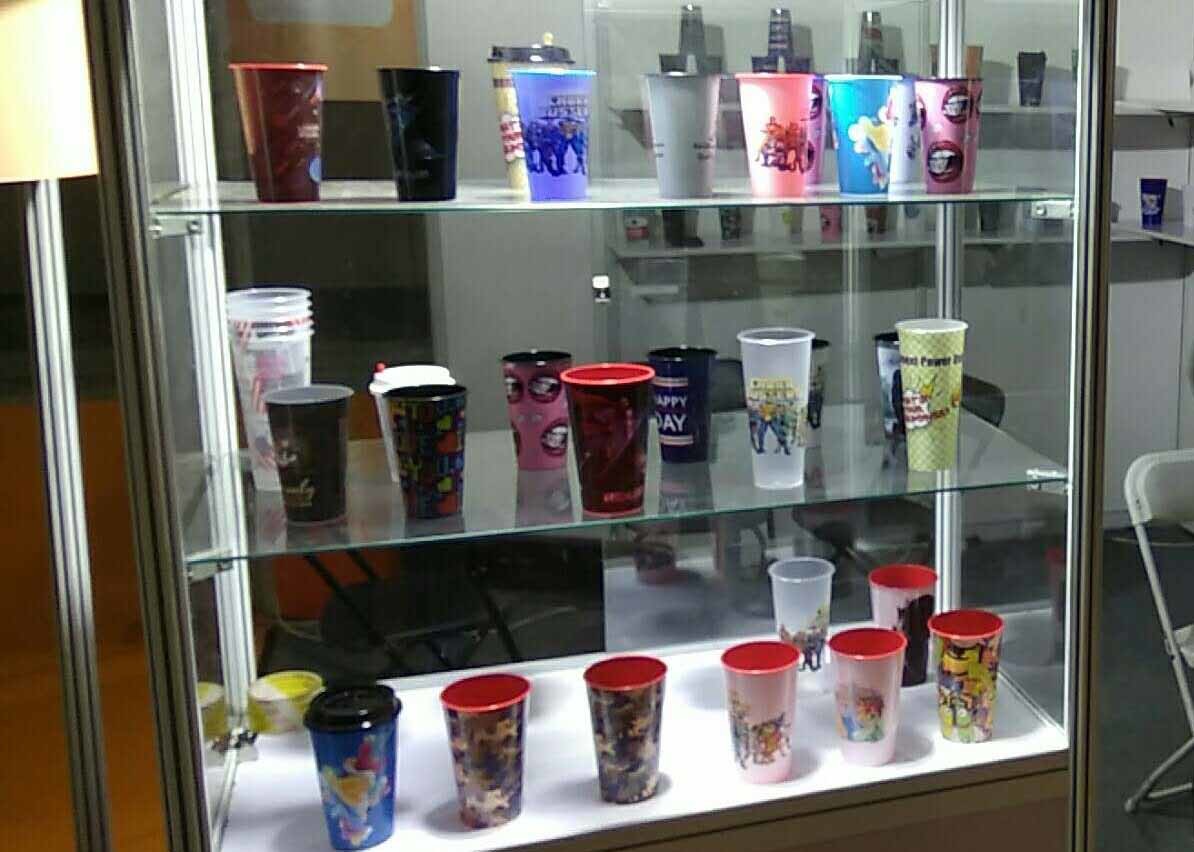 350ml Promotional Plastic Cup Popular Style Single Wall Coffee With Lid