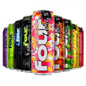 China Four Loko 695ml Cocktail Drinks Packaging Empty Aluminum Cans 24oz on sale
