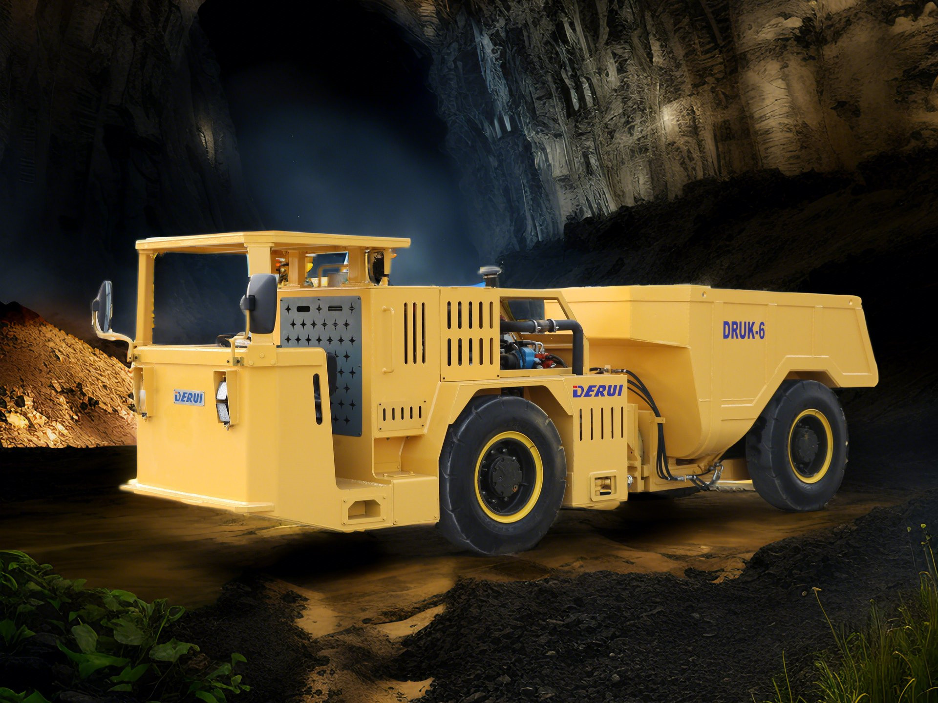 DERUI DRUK-6 Small Underground Gold Mine Loader Copper Mine Loader Truck Mining Truck