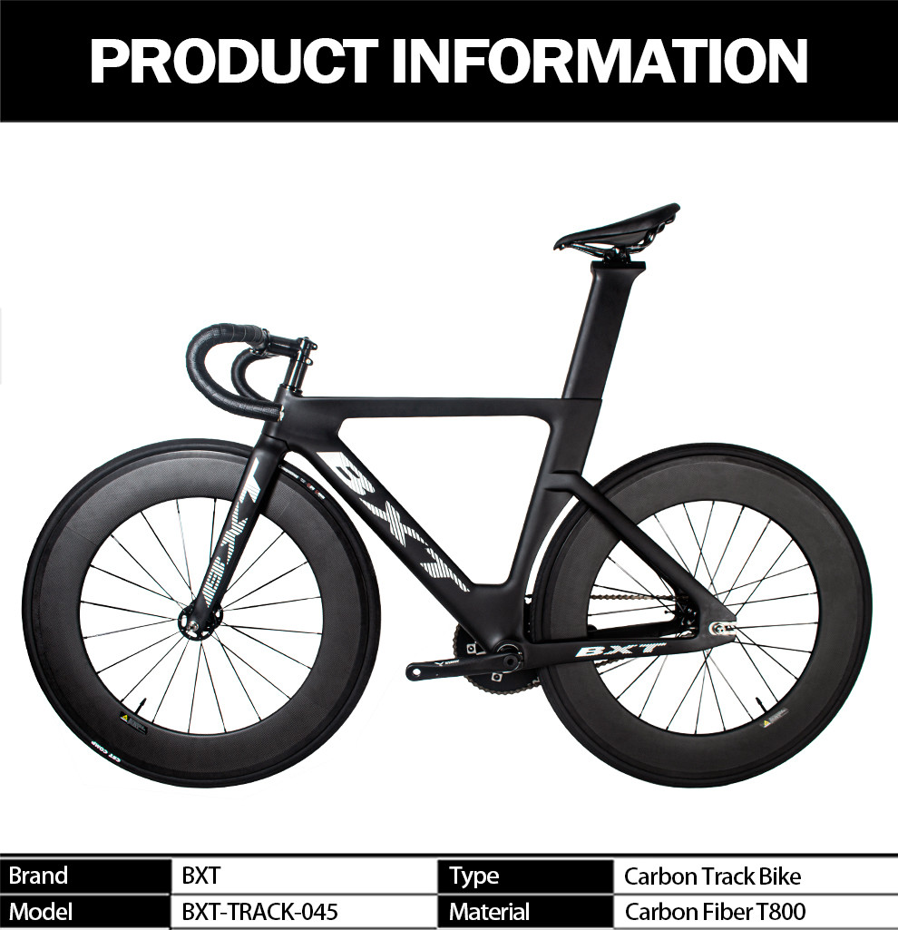 Carbon Fiber Fixed Gear Racing Track Bicycle 700C Aero Technology
