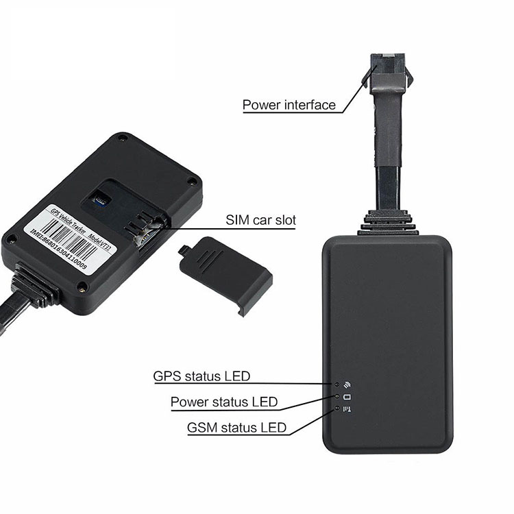 Vt202 Hidden 48v Sms Car GPS Tracker Command Gsm Gprs Gps Rohs