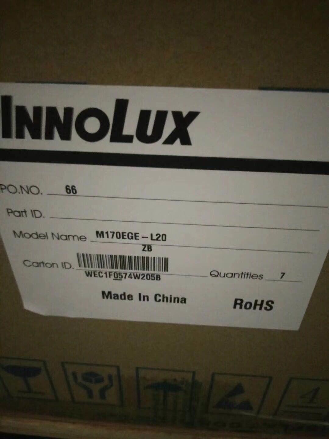 INNOLUX LCD Panel 17 Inch M170EGE-L20 1280*1024 Resolution 5.0 V Input Voltage