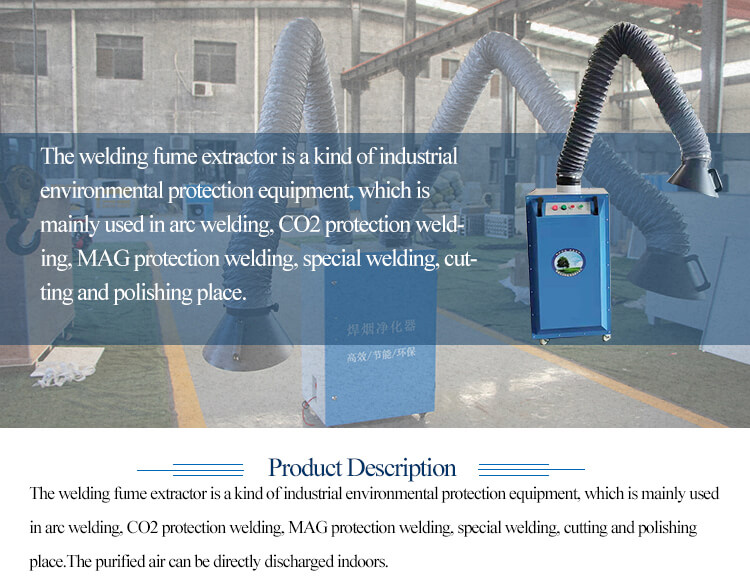 CO2 Laser Welding Dust Collector Fume Extractor for Safe and Healthy Work Environment