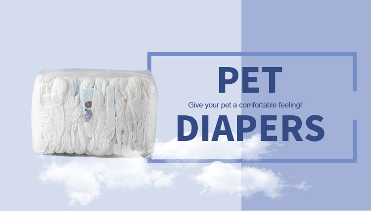 ISO9001 A Grade Non Woven Topsheet Disposable Pet Diapers For Dogs