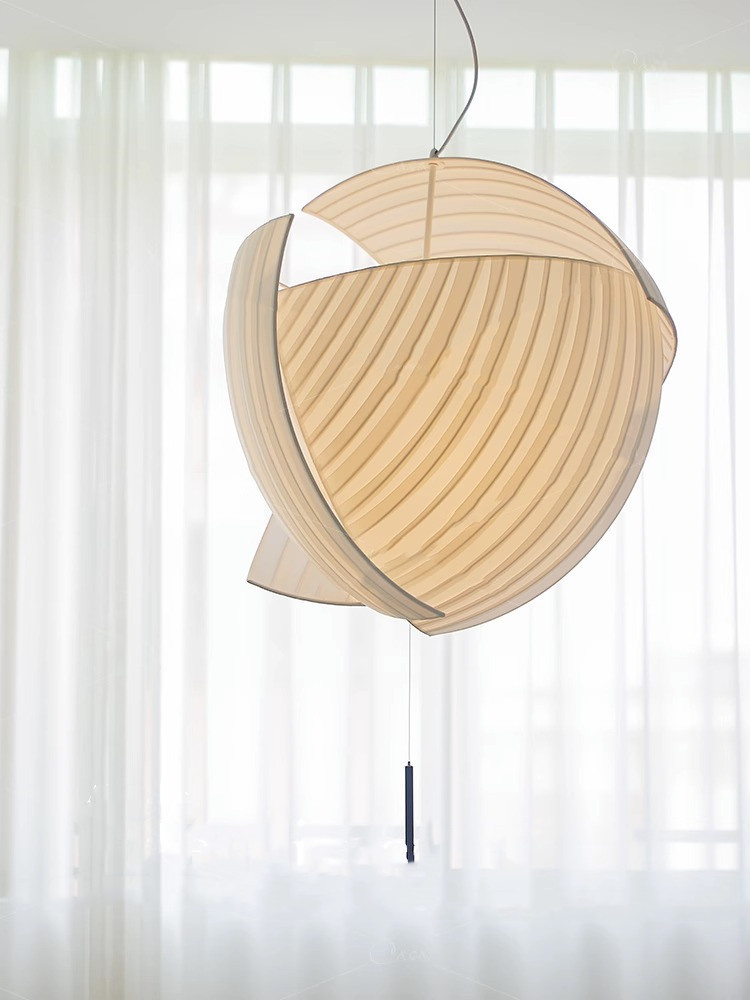 Antique Design Fabric Hanging Lamp With Hotel Restaurant Decorations Luxury Home Decor Supplies Modern Pendant Light