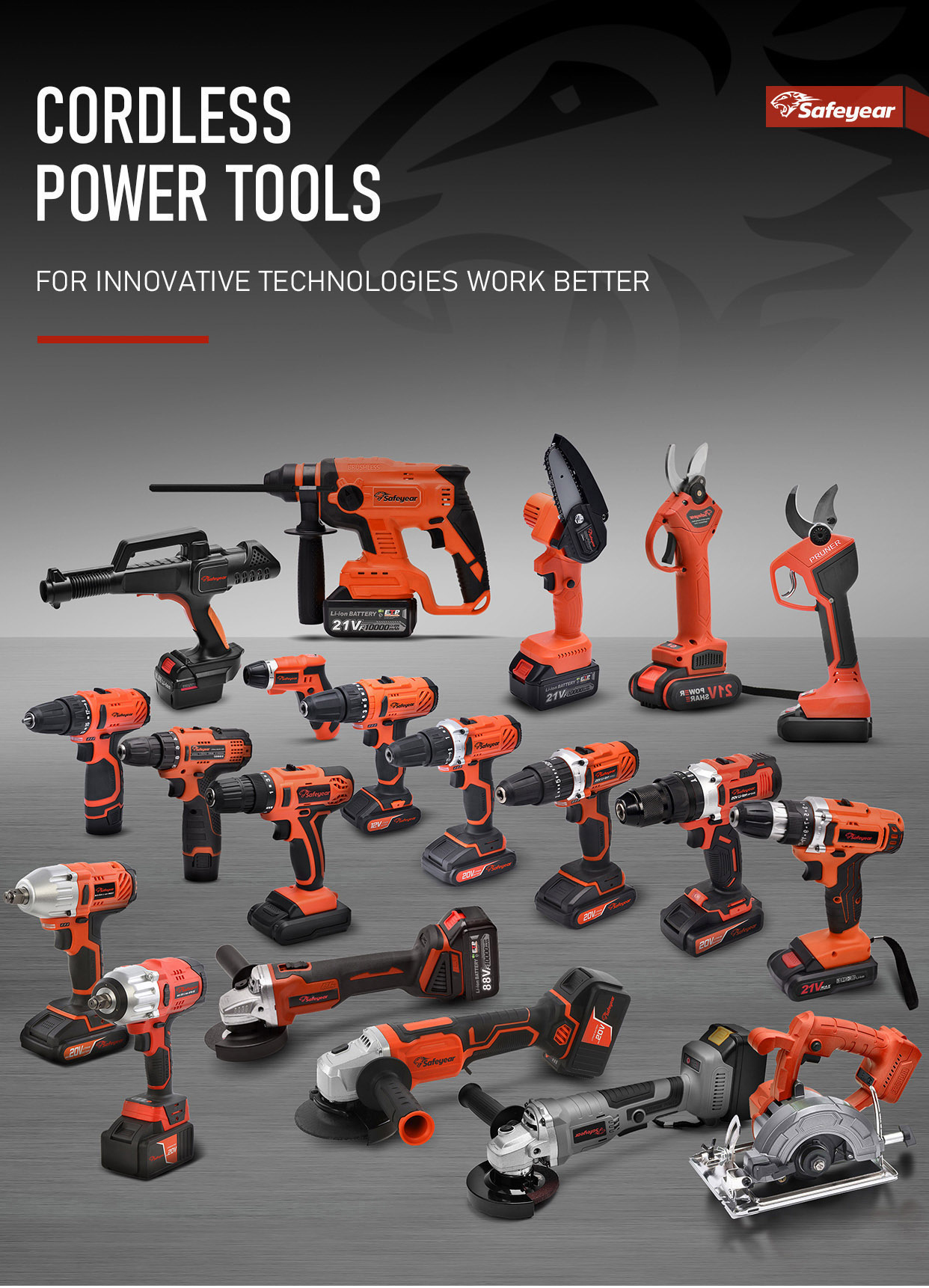 41 PCS Combo Kit Cordless Drill Machine 12v Battery Lithium Ion High Torque Cordless Drill