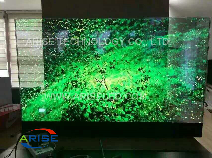 Full Color Transparent LED Display H3.91mm V7.81mm,AEISELED, Glass Window Led Displays p3.