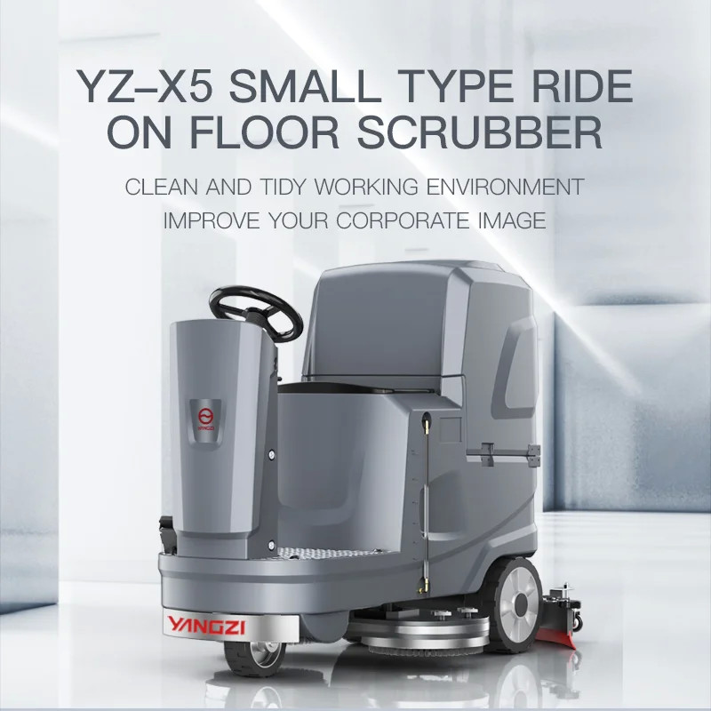 YZ-X5 China Supplier Driving Cordless Commercial Automatic Floor Scrubber Machine