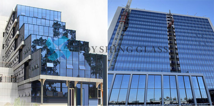 Heat reflective glass curtain wall