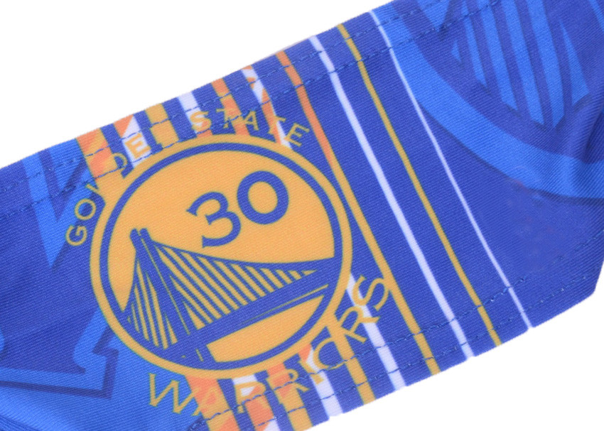 Unisex NBA Authentics Printed Headwear Headbands with Team Golden State Warriors Logo