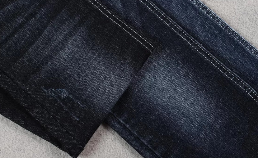 Cotton Polyester Spandex Blend Fabric 12S/70D Material Denim Elastic