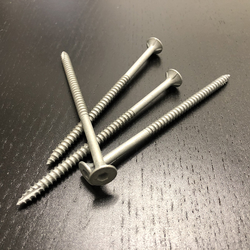 10 x 125mm Wood Deck Screws Galvanised C3 5mm Hex Head 14Ga Type 17