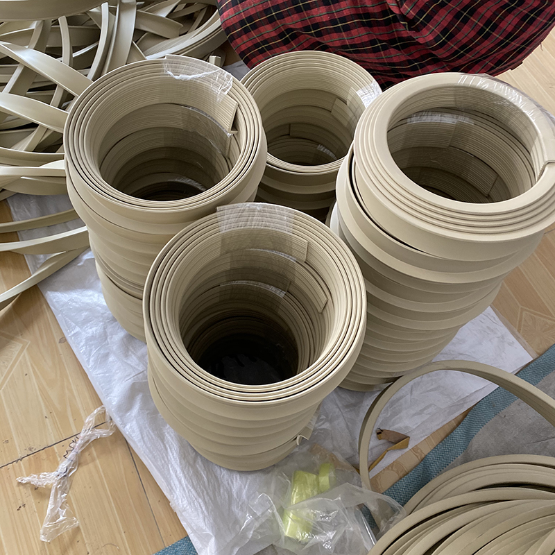 Anti-skidding PVC Rubber Stair Nosing Edge Trim with Custom Size and Moulding Service
