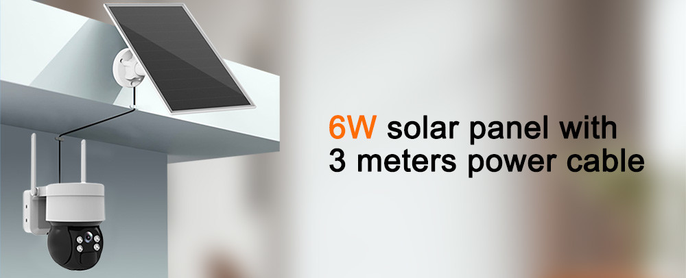 Solar WiFi Camera 3MP 360 View AI Motion Detection