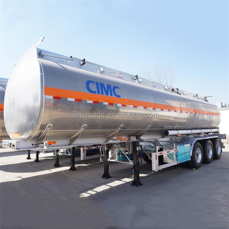 CIMC 3 Axles 8000L/5500L/7000L/7500L Gasoline and Diesel 4 compartments design 28 KL Steel Fuel hydraulic Tank Trailer