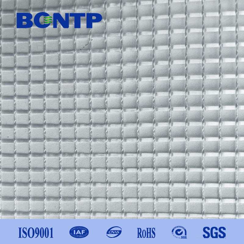 Transparent White Tarpaulin PVC Transparent Mesh Fabric