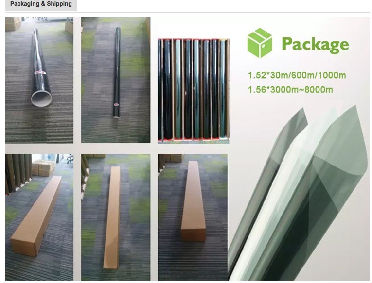 High Safety Car Solar Film , 100% UV Heat Insulation Car Window Tint Film