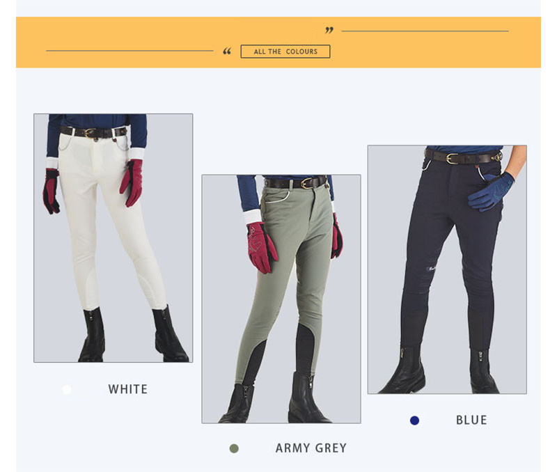 Anti Pilling Horse Riding Breeches Knee Seat Kids Childrens Riding Leggings