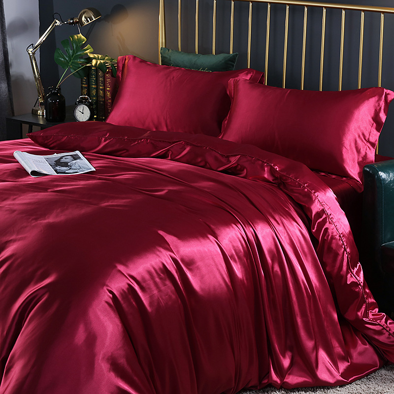 Home Textile Mulberry Silk Bed Sheets , Queen Size 20x30in Fitted Silk Bed Covers