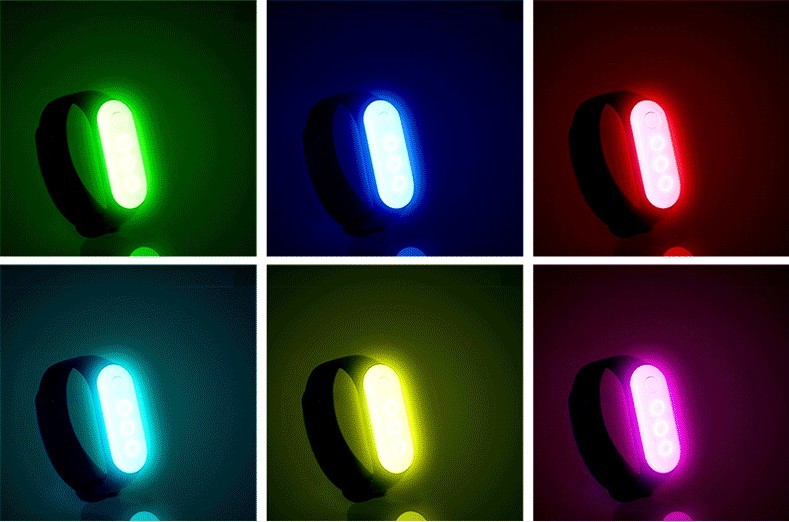 wholesale LED Safety Bracelet For Running At Night LED Gift Band rechargeable with usb cable Fully adjustable