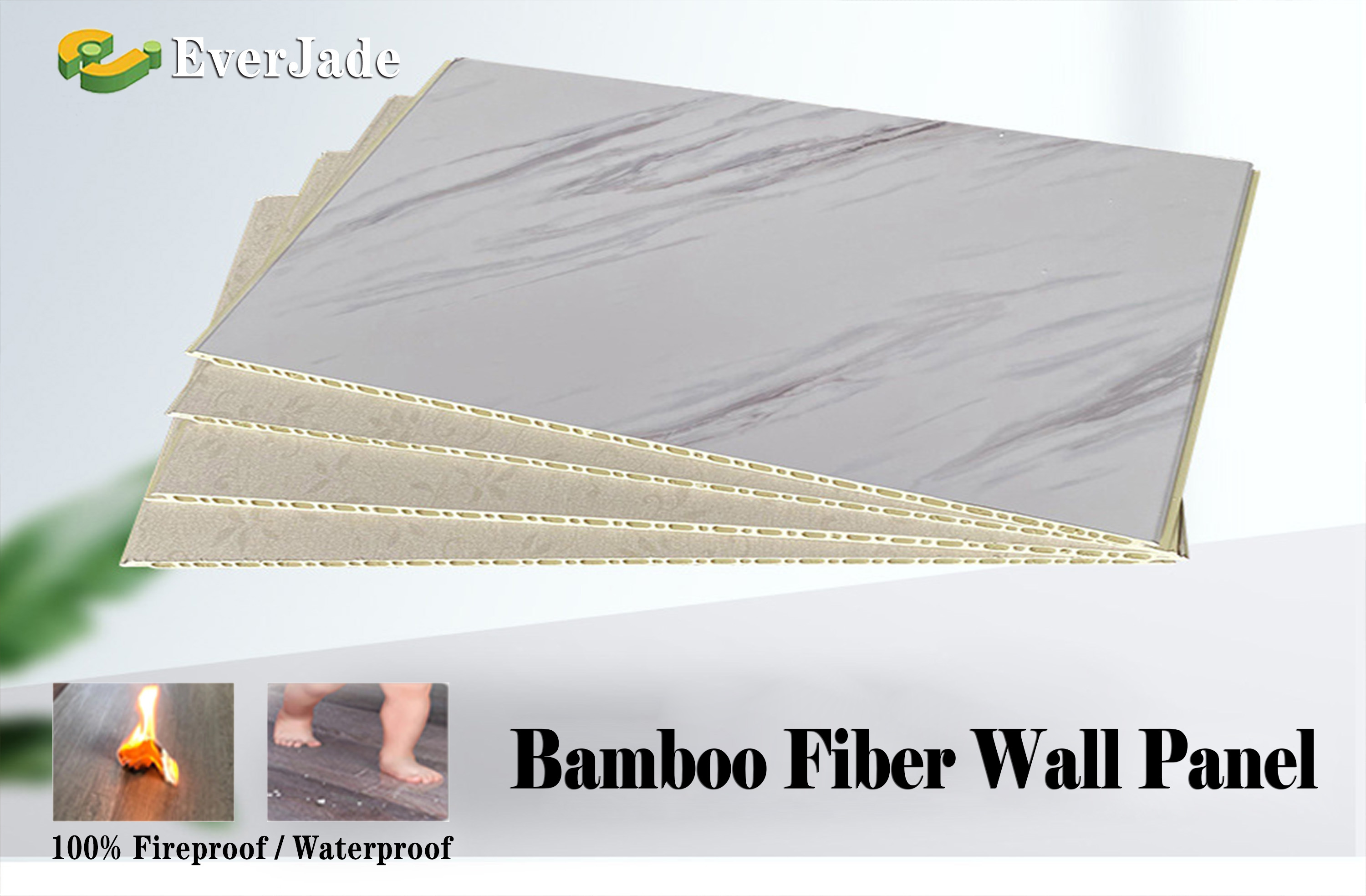 Customized Color Support Material Laminate Bamboo Fiber Wall Board for Indoor/Outdoor Wall Decoration