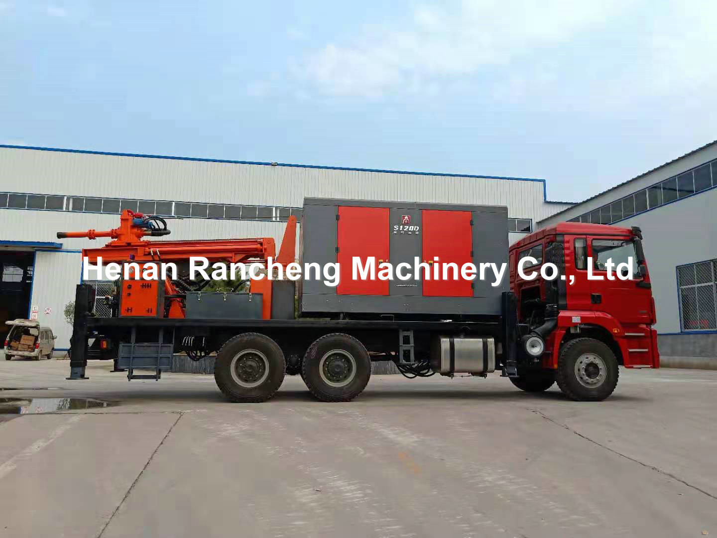 Truck Water Well Drilling Rig 260m Depth 155KW Load Vehicle Engine 20T Weight