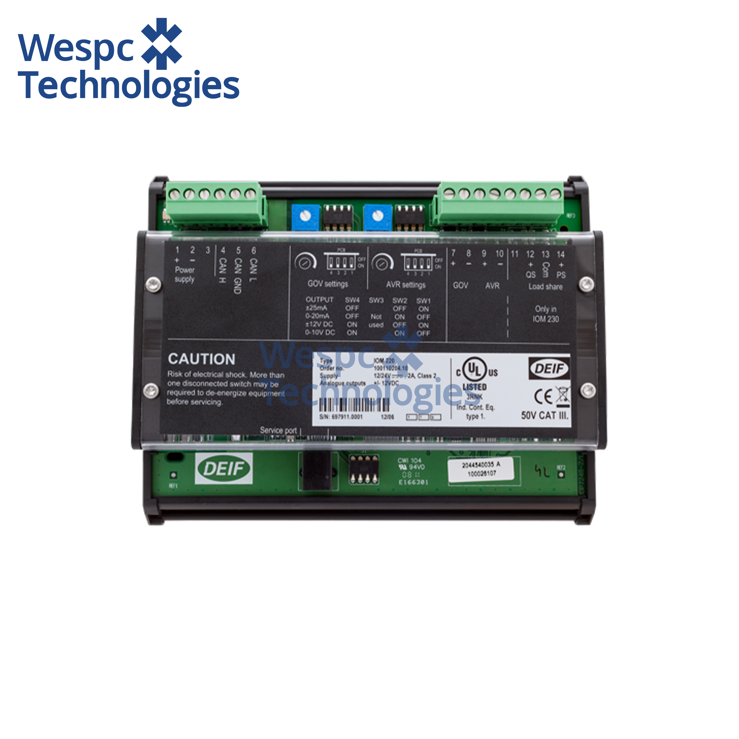 Wespc Original IOM230 Industrial Control Module Automation System Electrical Unit