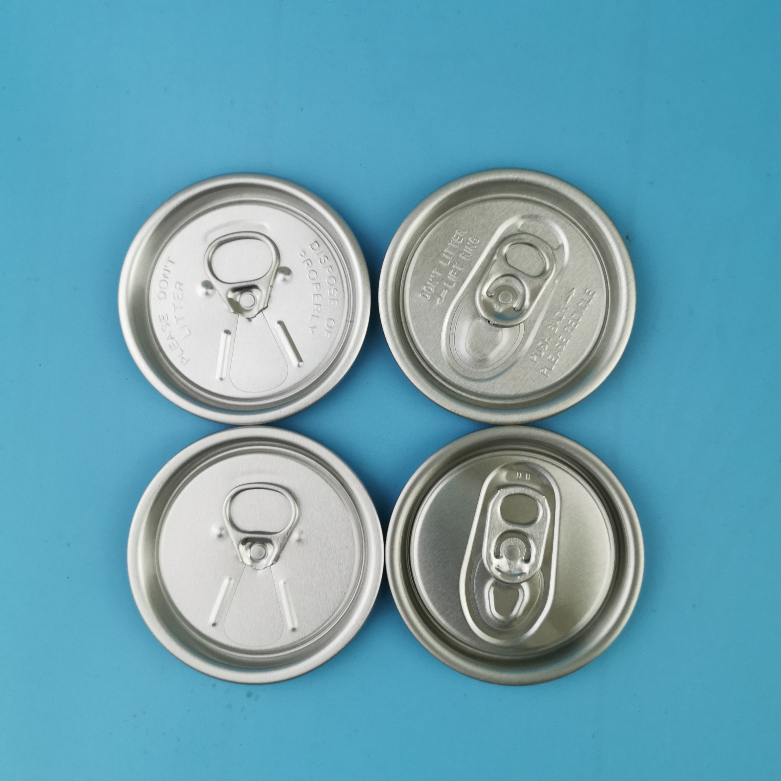 57mm Full Open Aluminum Easy Open Can Lids moistureproof For Dry Food