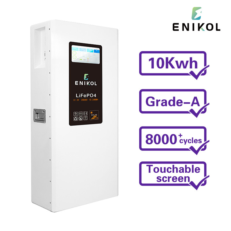 Black Acrylic Sheet 51.2v 200ah 10kw 48V Solar Battery For Household Energy Storage System