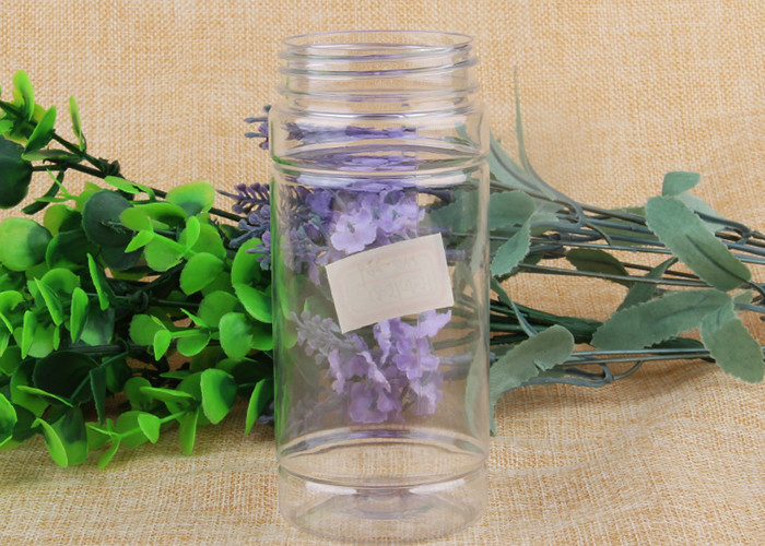 Customized Small Capacity Clear Plastic Cylinder Package Bottle With Screwcap