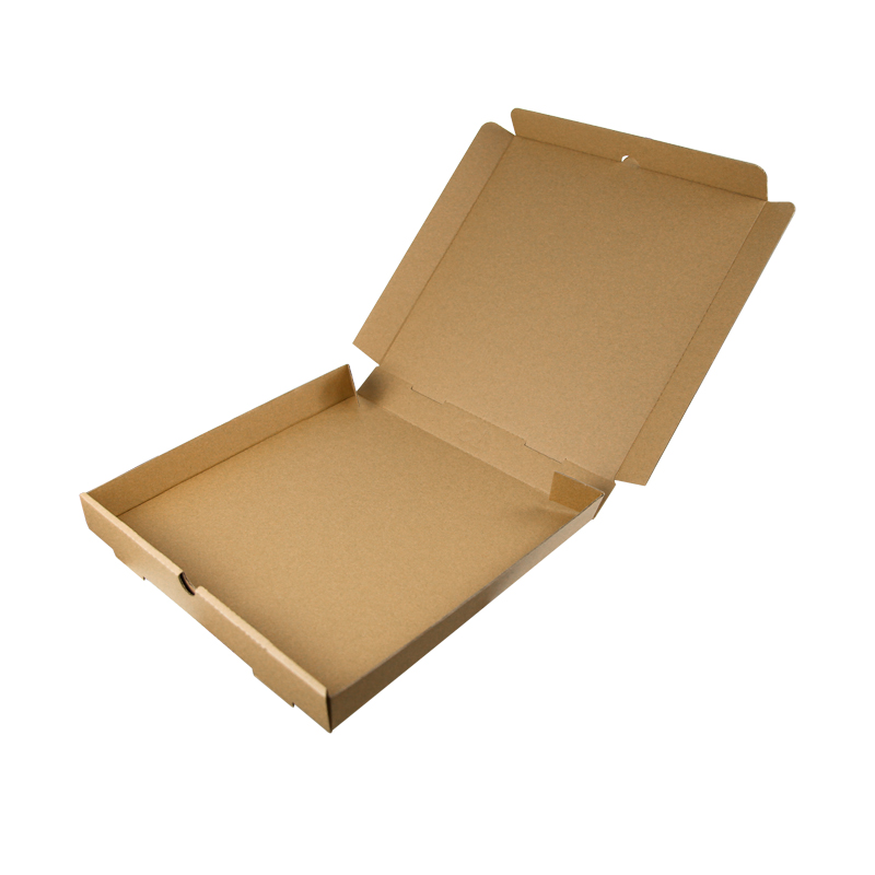 Customized Plain brown kraft Corrugated Pizza Box Packaging
