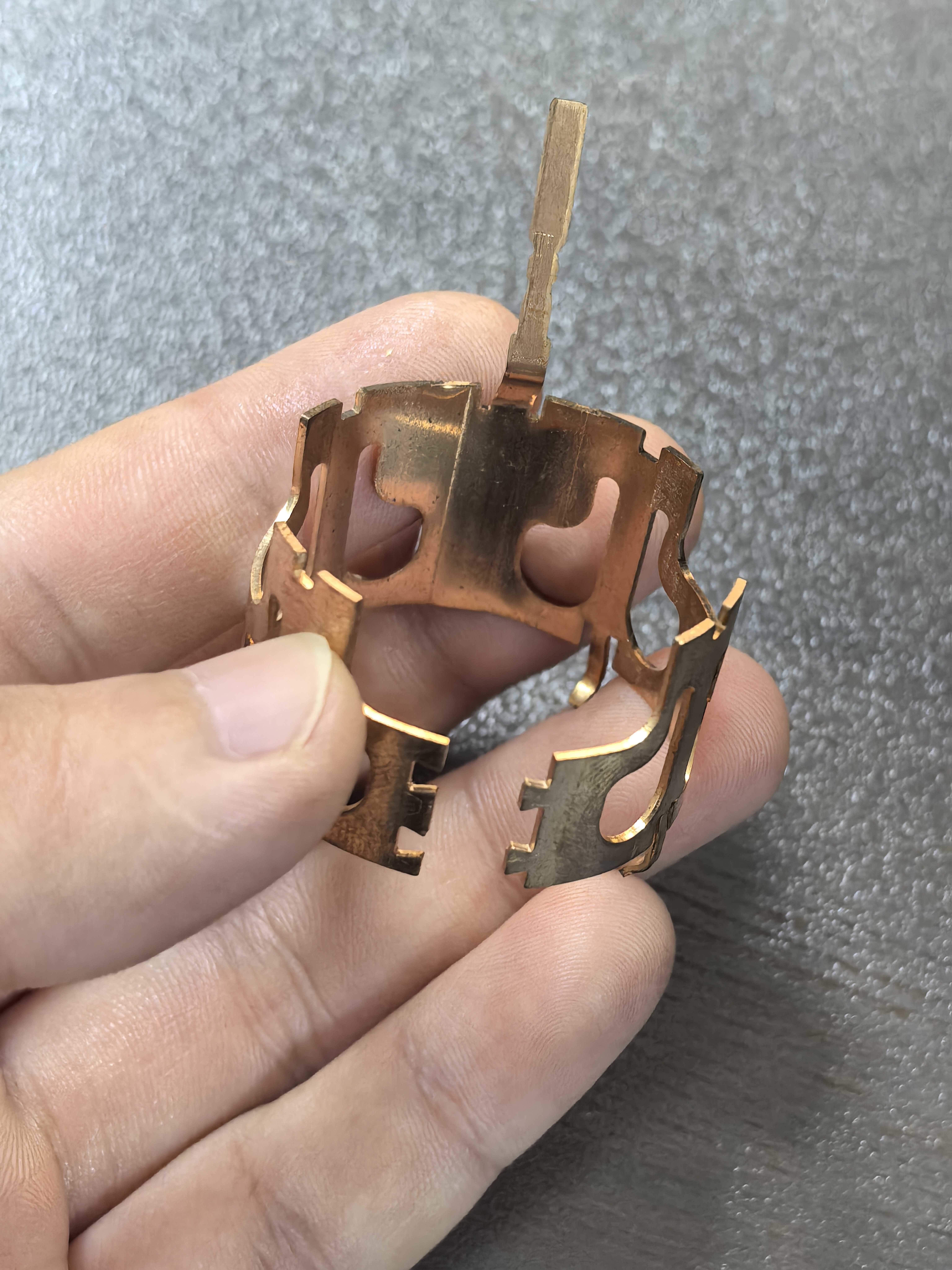 Xiamen factory relay stamping parts brass non-standard stamping parts copper sheet stainless steel stamping parts