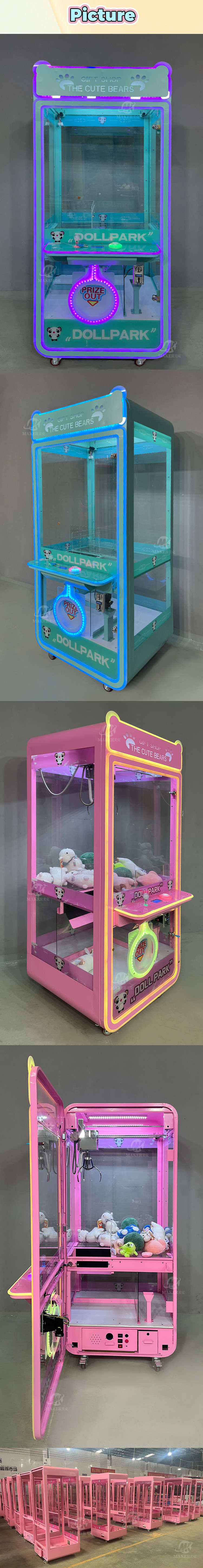 Guangzhou Factory Price Kid Toy Claw Machine Big With Bill Acceptor Super Box 2 Mini Super Crane Claw Machine