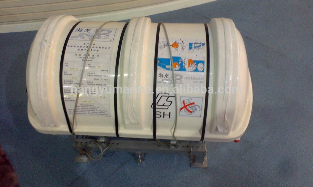20 person cheap Both Sides Of A Canopied Reversible self inflating life raft