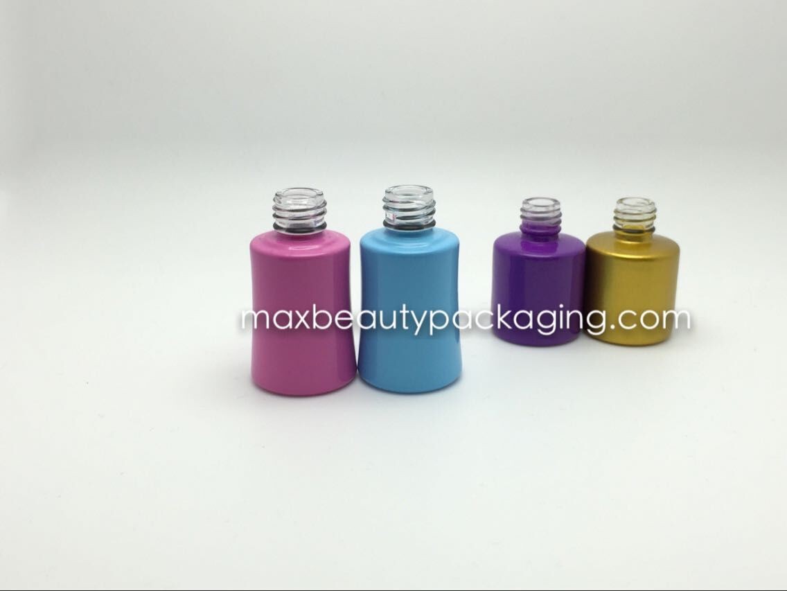 powder coating gel polish bottle thick and strong coating high quality nail polish packaging environment friendly