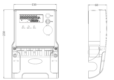2022 Best selling 3 phase four wire multi-tariff digital smart energy meter