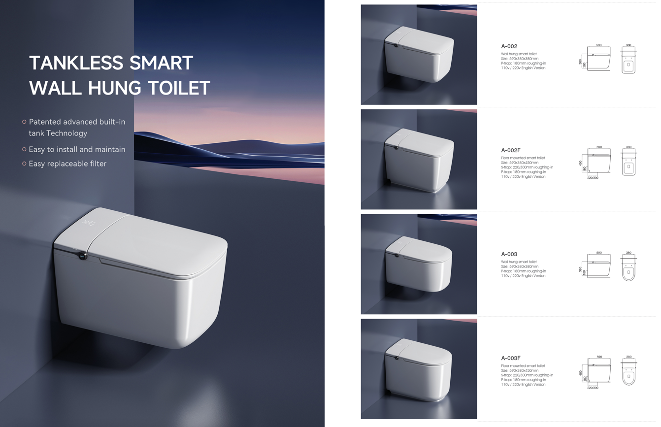 Strong Modern Smart Toilet with Built-in Ceramic Water Tank for Commercial /strong /span /p