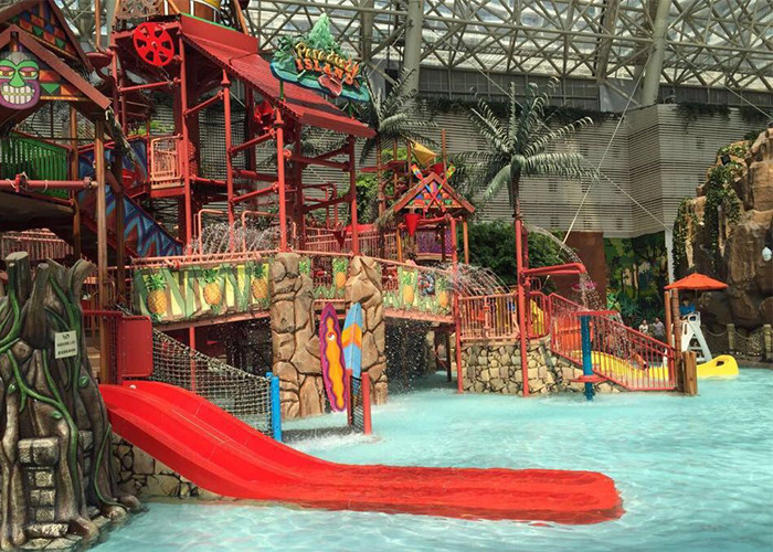 Adult Playground Tube Slide / Fiberglass Slide Water Park Project