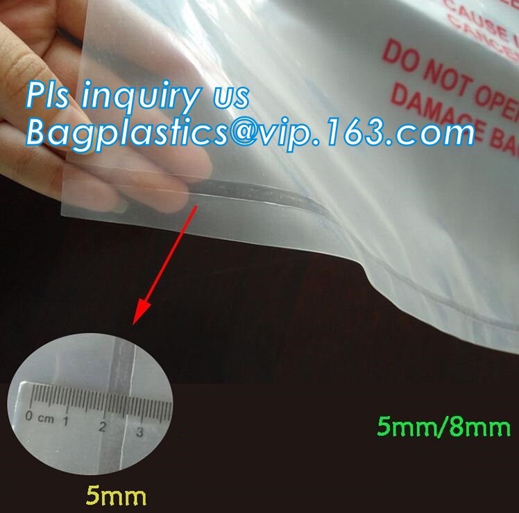 PE packing bag for Asbestos fibers, large size thicker LDPE asbestos remove bags, Large Asbestos Waste Removal Bags, pac