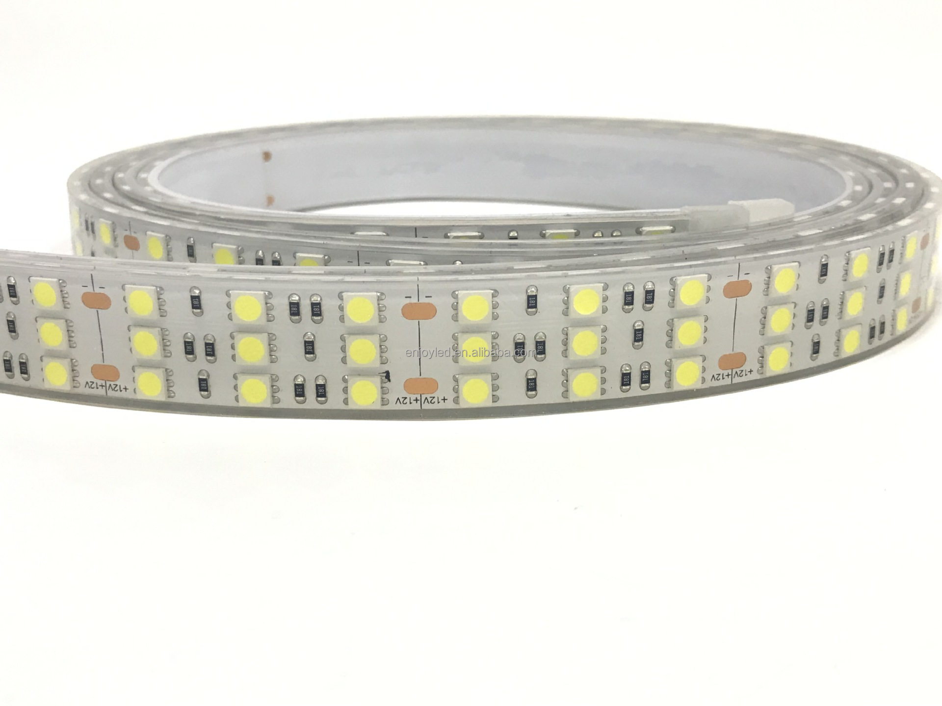 9000K 5050 12V Dimmable LED Strip Three Row 180 Lamps Led Tape