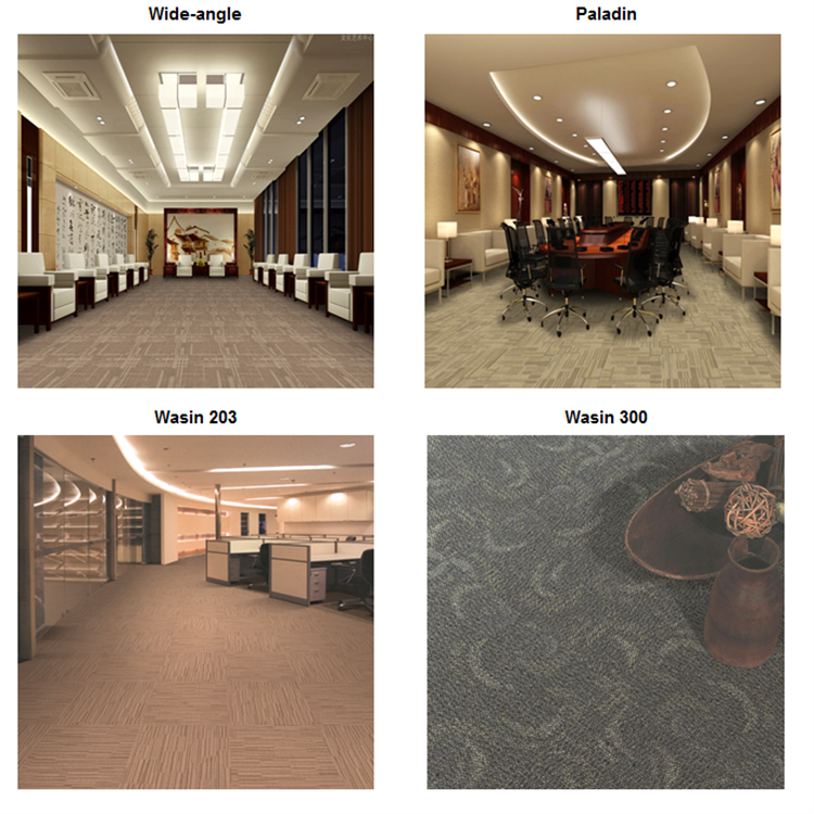 China manufacturer commercial interlock PP carpet tiles