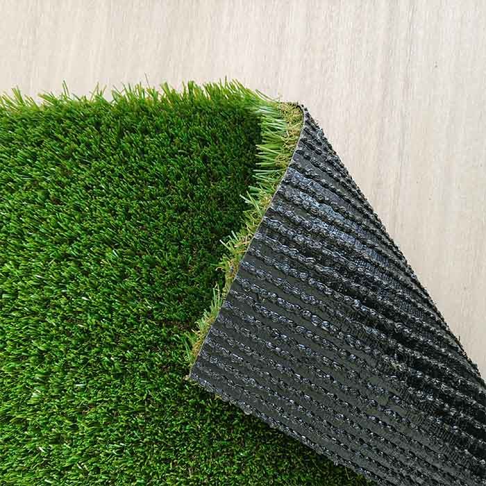 20mm Non Infill Synthetic Turf PU Adhensive Green Landscape Synthetic Grass Customizable Roll Size