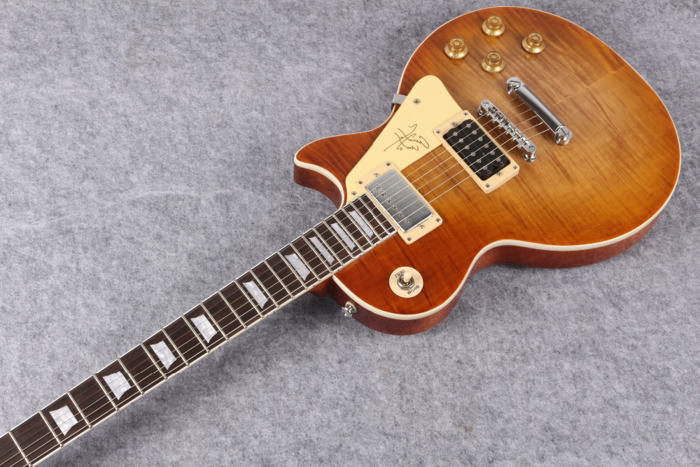 Jimmy Page Number Two VOS Electric Guitar, Standard LP guitar, Flamed Maple,guitarra,Musical Instruments,Free shipping