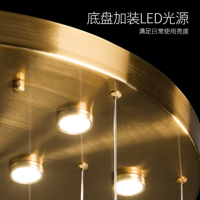 OEM LED Glass Flower Ceiling Light Soft Brightness Wear Proof